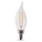 Feit Electric Feit Enhance CA10 (Flame Tip) E12 (Candelabra) Filament LED Bulb Soft White 40 Watt Equivalence 6 pk CFC40927CAFIL6 - alternate 8
